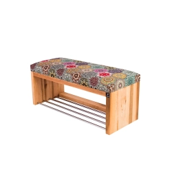 Ławka Szafka Pufa Tapicerowana Siedzisko Gładkie Hexagony Mandala LGS-23 Rozmiary od 50 cm do 200 cm