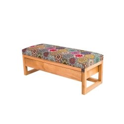 Ławka Szafka Pufa Tapicerowana Siedzisko Gładkie Hexagony Mandala LGS-25 Rozmiary od 50 cm do 200 cm