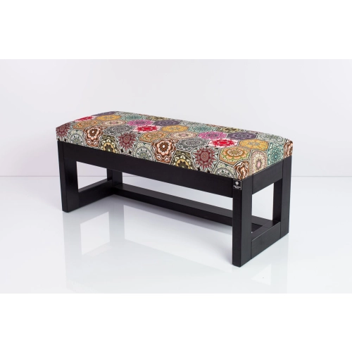 Ławka Szafka Pufa Tapicerowana Siedzisko Gładkie Hexagony Mandala LGS-27 Rozmiary od 50 cm do 200 cm