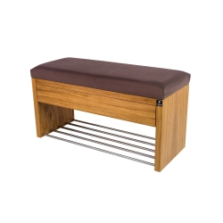 Ławka Szafka Pufa Tapicerowana Siedzisko Gładkie Brązowy LGS-3 Rozmiary od 50 cm do 200 cm
