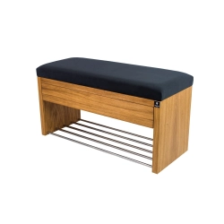 Ławka Szafka Pufa Tapicerowana Siedzisko Gładkie Grafit LGS-3 Rozmiary od 50 cm do 200 cm