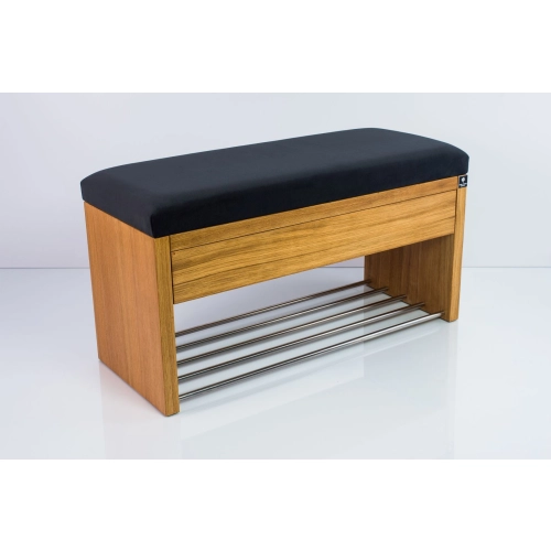 Ławka Szafka Pufa Tapicerowana Siedzisko Gładkie Grafit LGS-3 Rozmiary od 50 cm do 200 cm