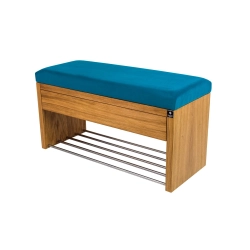 Ławka Szafka Pufa Tapicerowana Siedzisko Gładkie Turkus LGS-3 Rozmiary od 50 cm do 200 cm