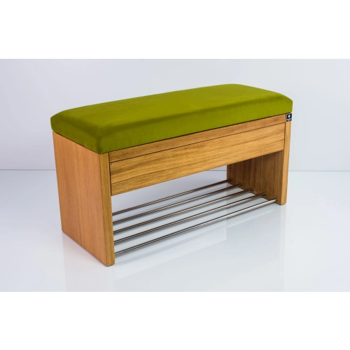 Ławka Szafka Pufa Tapicerowana Siedzisko Gładkie Zieleń Pistacja LGS-3 Rozmiary od 50 cm do 200 cm