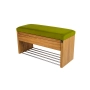 Ławka Szafka Pufa Tapicerowana Siedzisko Gładkie Zieleń Pistacja LGS-3 Rozmiary od 50 cm do 200 cm