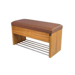 Ławka Szafka Pufa Tapicerowana Siedzisko Gładkie Ekoskóra Cappucino LGS-3 Rozmiary od 50 cm do 200 cm