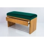 Ławka Szafka Pufa Tapicerowana Siedzisko Gładkie Butelkowa Zieleń LGS-3 Rozmiary od 50 cm do 200 cm