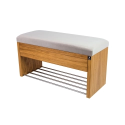 Ławka Szafka Pufa Tapicerowana Siedzisko Gładkie Srebrny LGS-3 Rozmiary od 50 cm do 200 cm