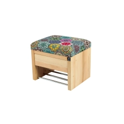 Ławka Szafka Pufa Tapicerowana Siedzisko Gładkie Hexagony Mandala LGS-3 Rozmiary od 50 cm do 200 cm