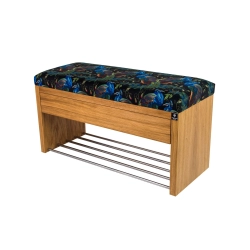 Ławka Szafka Pufa Tapicerowana Siedzisko Gładkie Pawie LGS-3 Rozmiary od 50 cm do 200 cm