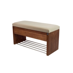 Ławka Szafka Pufa Tapicerowana Siedzisko Gładkie Beż LGS-3 Rozmiary od 50 cm do 200 cm