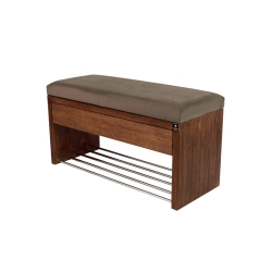 Ławka Szafka Pufa Tapicerowana Siedzisko Gładkie Brązowy LGS-3 Rozmiary od 50 cm do 200 cm