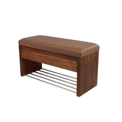 Ławka Szafka Pufa Tapicerowana Siedzisko Gładkie Ekoskóra Cappucino LGS-3 Rozmiary od 50 cm do 200 cm