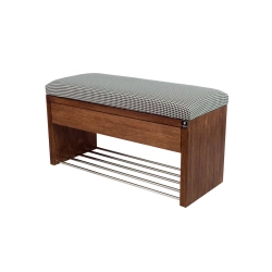 Ławka Szafka Pufa Tapicerowana Siedzisko Gładkie Pepitka LGS-3 Rozmiary od 50 cm do 200 cm