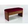Ławka Szafka Pufa Tapicerowana Siedzisko Gładkie Bordowy LGS-3 Rozmiary od 50 cm do 200 cm