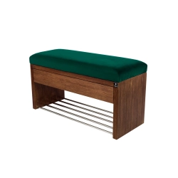 Ławka Szafka Pufa Tapicerowana Siedzisko Gładkie Butelkowa Zieleń LGS-3 Rozmiary od 50 cm do 200 cm