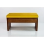 Ławka Szafka Pufa Tapicerowana Siedzisko Gładkie Cytrynowa Żółcień LGS-3 Rozmiary od 50 cm do 200 cm