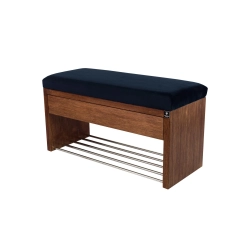 Ławka Szafka Pufa Tapicerowana Siedzisko Gładkie Granatowy LGS-3 Rozmiary od 50 cm do 200 cm