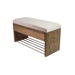 Ławka Szafka Pufa Tapicerowana Siedzisko Gładkie Srebrny LGS-3 Rozmiary od 50 cm do 200 cm