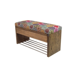 Ławka Szafka Pufa Tapicerowana Siedzisko Gładkie Hexagony Mandala LGS-3 Rozmiary od 50 cm do 200 cm