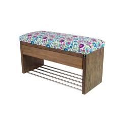 Ławka Szafka Pufa Tapicerowana Siedzisko Gładkie Kwiaty Łowieckie LGS-3 Rozmiary od 50 cm do 200 cm