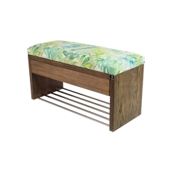 Ławka Szafka Pufa Tapicerowana Siedzisko Gładkie Liscie Monstery LGS-3 Rozmiary od 50 cm do 200 cm