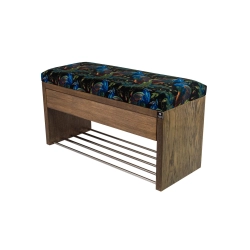 Ławka Szafka Pufa Tapicerowana Siedzisko Gładkie Pawie LGS-3 Rozmiary od 50 cm do 200 cm