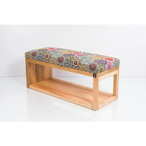 Ławka Szafka Pufa Tapicerowana Siedzisko Gładkie Hexagony Mandala LGS-38 Rozmiary od 50 cm do 200 cm