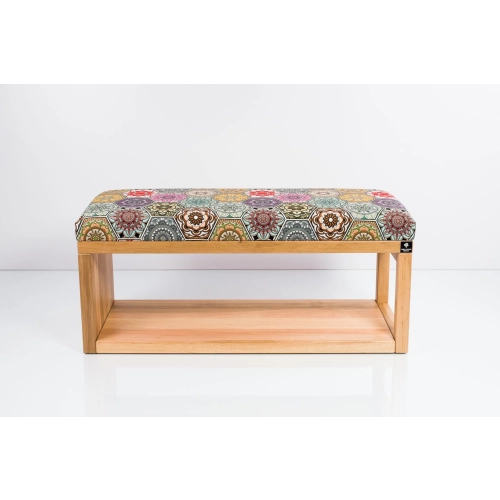 Ławka Szafka Pufa Tapicerowana Siedzisko Gładkie Hexagony Mandala LGS-38 Rozmiary od 50 cm do 200 cm