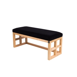 Ławka Szafka Pufa Tapicerowana Siedzisko Gładkie Czarny LGS-39 Rozmiary od 50 cm do 200 cm