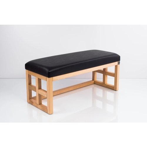 Ławka Szafka Pufa Tapicerowana Siedzisko Gładkie Ekoskóra Czarny LGS-39 Rozmiary od 50 cm do 200 cm