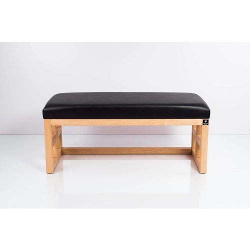 Ławka Szafka Pufa Tapicerowana Siedzisko Gładkie Ekoskóra Czarny LGS-39 Rozmiary od 50 cm do 200 cm