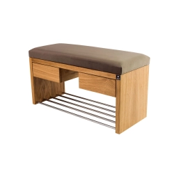 Ławka Szafka Pufa Tapicerowana Siedzisko Gładkie Brązowy LGS-4 Rozmiary od 50 cm do 200 cm