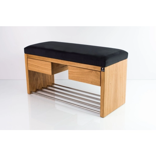 Ławka Szafka Pufa Tapicerowana Siedzisko Gładkie Grafit LGS-4 Rozmiary od 50 cm do 200 cm