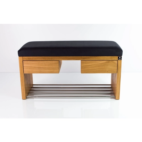 Ławka Szafka Pufa Tapicerowana Siedzisko Gładkie Grafit LGS-4 Rozmiary od 50 cm do 200 cm