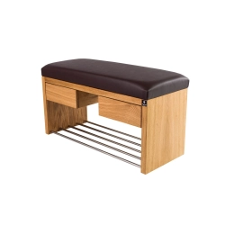 Ławka Szafka Pufa Tapicerowana Siedzisko Gładkie Ekoskóra Brąz LGS-4 Rozmiary od 50 cm do 200 cm