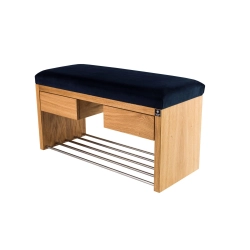 Ławka Szafka Pufa Tapicerowana Siedzisko Gładkie Granatowy LGS-4 Rozmiary od 50 cm do 200 cm