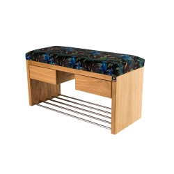 Ławka Szafka Pufa Tapicerowana Siedzisko Gładkie Pawie LGS-4 Rozmiary od 50 cm do 200 cm