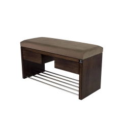 Ławka Szafka Pufa Tapicerowana Siedzisko Gładkie Brązowy LGS-4 Rozmiary od 50 cm do 200 cm
