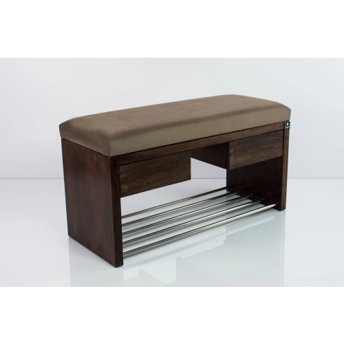 Ławka Szafka Pufa Tapicerowana Siedzisko Gładkie Brązowy LGS-4 Rozmiary od 50 cm do 200 cm