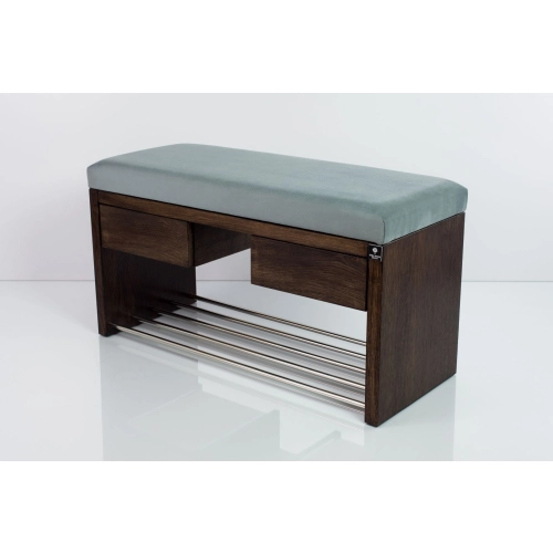 Ławka Szafka Pufa Tapicerowana Siedzisko Gładkie Popiel LGS-4 Rozmiary od 50 cm do 200 cm