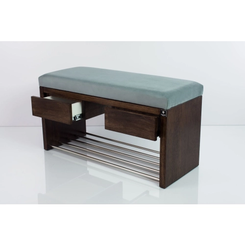 Ławka Szafka Pufa Tapicerowana Siedzisko Gładkie Popiel LGS-4 Rozmiary od 50 cm do 200 cm