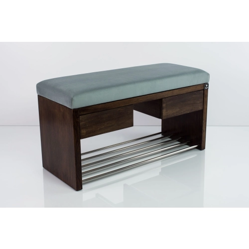 Ławka Szafka Pufa Tapicerowana Siedzisko Gładkie Popiel LGS-4 Rozmiary od 50 cm do 200 cm