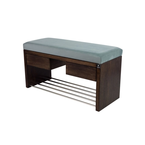 Ławka Szafka Pufa Tapicerowana Siedzisko Gładkie Popiel LGS-4 Rozmiary od 50 cm do 200 cm