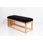 Ławka Szafka Pufa Tapicerowana Siedzisko Gładkie Czarny LGS-41 Rozmiary od 50 cm do 200 cm