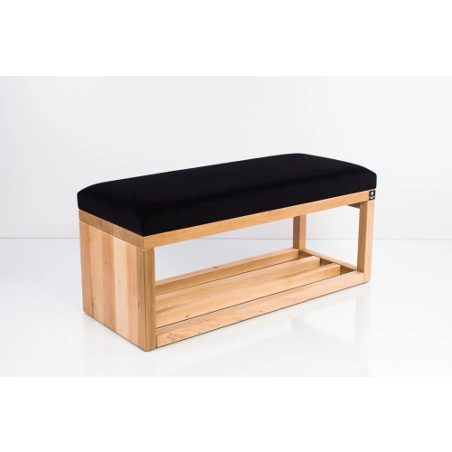 Ławka Szafka Pufa Tapicerowana Siedzisko Gładkie Czarny LGS-42 Rozmiary od 50 cm do 200 cm