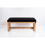 Ławka Szafka Pufa Tapicerowana Siedzisko Gładkie Czarny LGS-43 Rozmiary od 50 cm do 200 cm