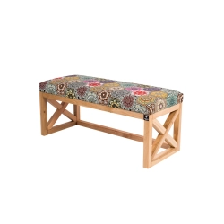 Ławka Szafka Pufa Tapicerowana Siedzisko Gładkie Hexagony Mandala LGS-43 Rozmiary od 50 cm do 200 cm