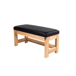 Ławka Szafka Pufa Tapicerowana Siedzisko Gładkie Ekoskóra Czarny LGS-45 Rozmiary od 50 cm do 200 cm