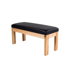 Ławka Szafka Pufa Tapicerowana Siedzisko Gładkie Ekoskóra Czarny LGS-47 Rozmiary od 50 cm do 200 cm